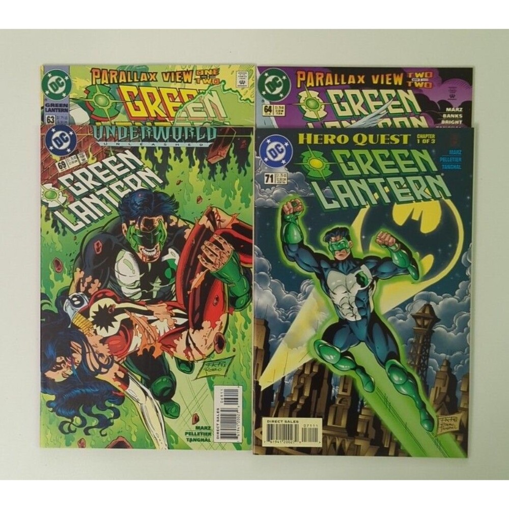 Lot Of 4 1995 DC Green Lantern Comics #63 64 69 & 71 VF/NM